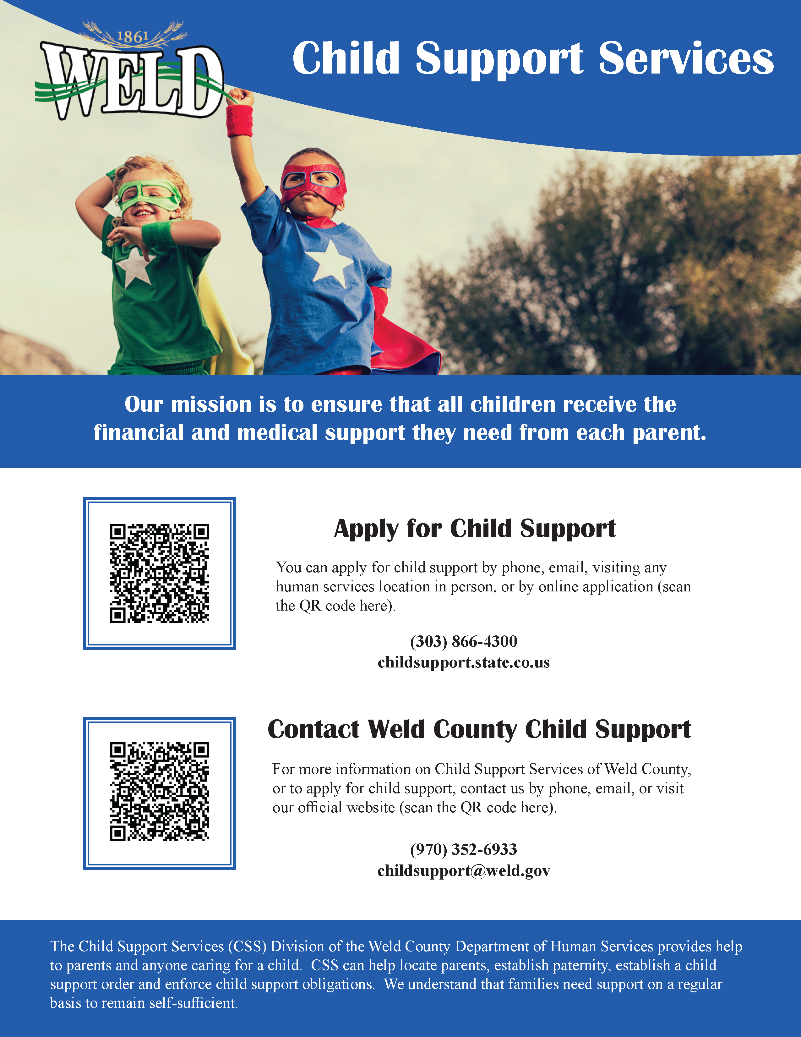 Contact number for child support new arrivals