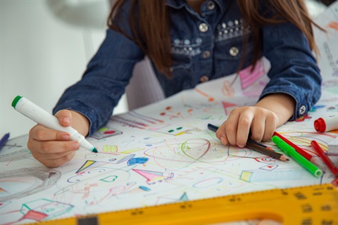 Kid coloring art 
